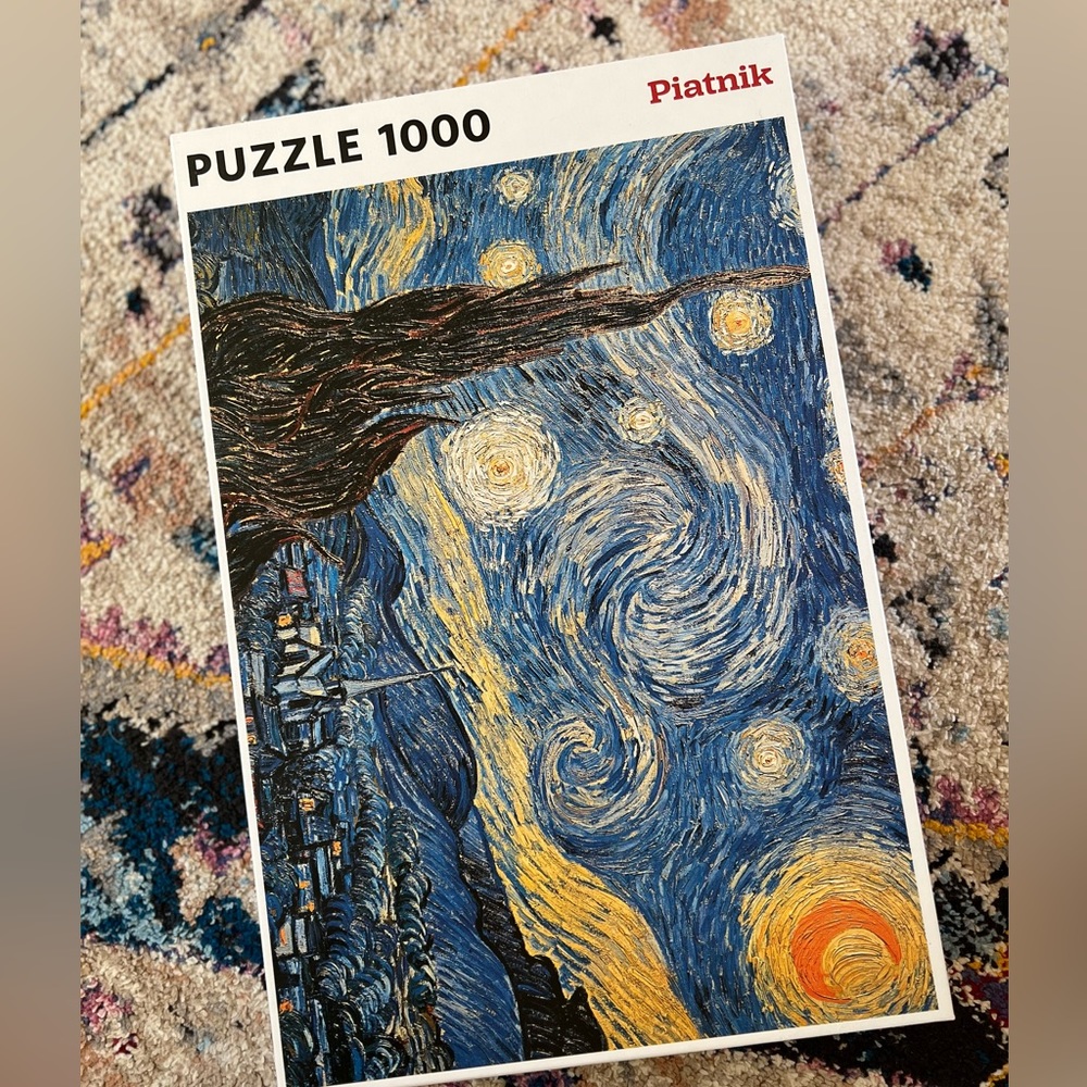 Brand New: Piatnik Starry Night 1000 Piece Vincent van Gogh Starry Night Puzzle